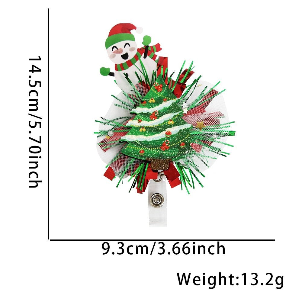 Christmas Wreath Hair Clip 6