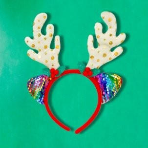 Colorful Fold Pcs Ears Antler Head Bopper