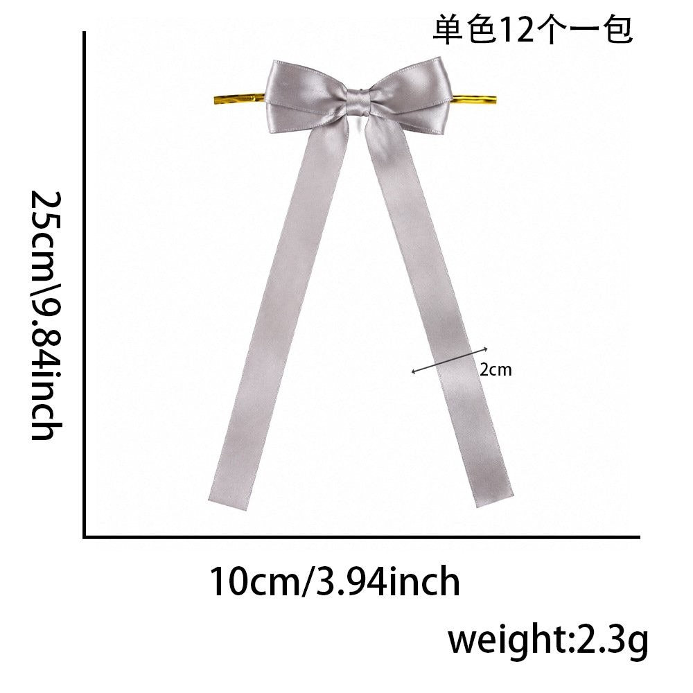 Double Layer Grey Bow