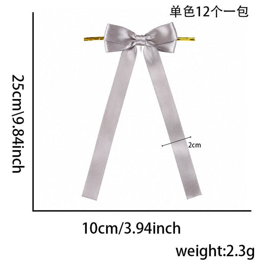Double Layer Grey Bow