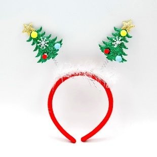 Feather Pom-Pom Double Tree Head Bopper