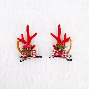 Flower Stamen Small Bow Hair Clip