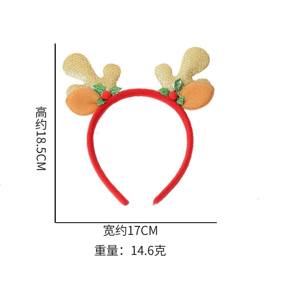 Gold Antler Headband 18.5*17cm
