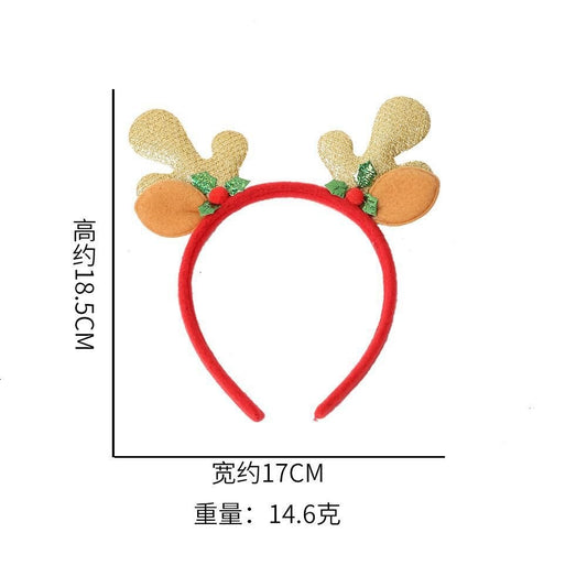 Gold Antler Headband 18.5*17cm