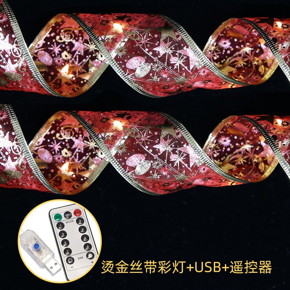 Gold Foil Silver (Warm Light +USB+ Remote Control) Ribbon 10M 5