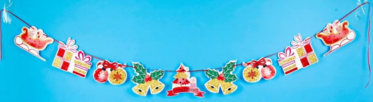 Gold Gift Set- Sleigh- Bauble- Bell- Tree Bunting