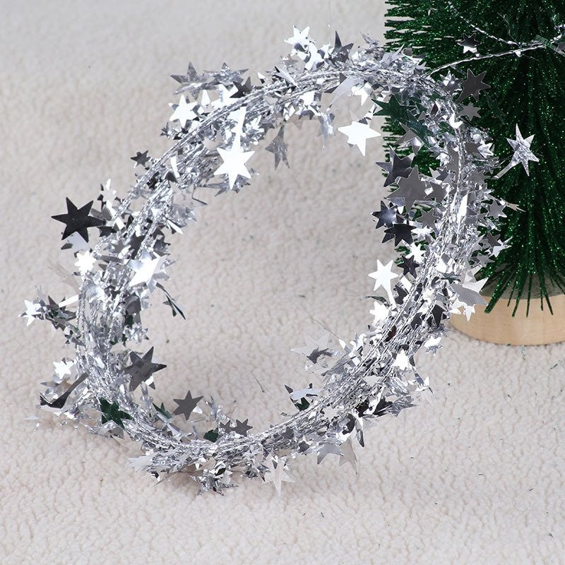Gold Iron Wire Five-Pointed Star Tinsel 2