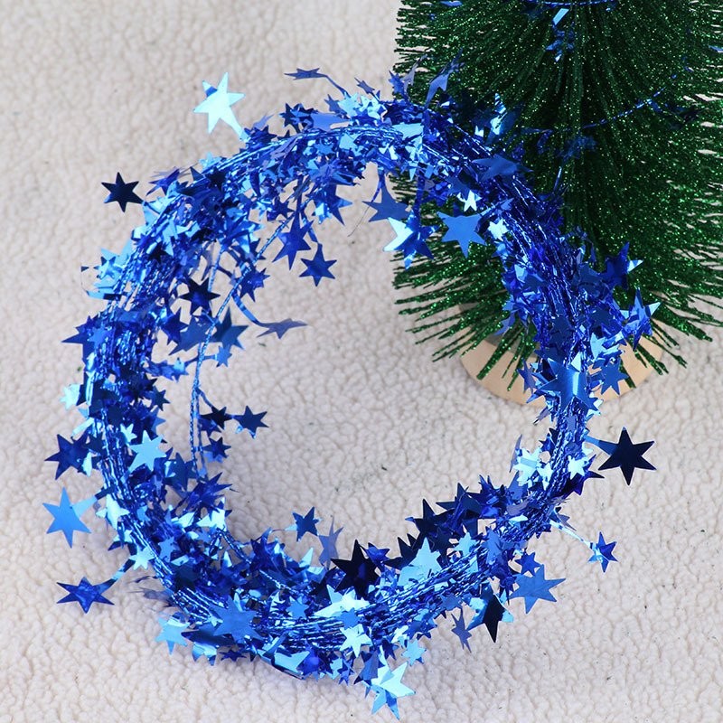 Gold Iron Wire Five-Pointed Star Tinsel 3
