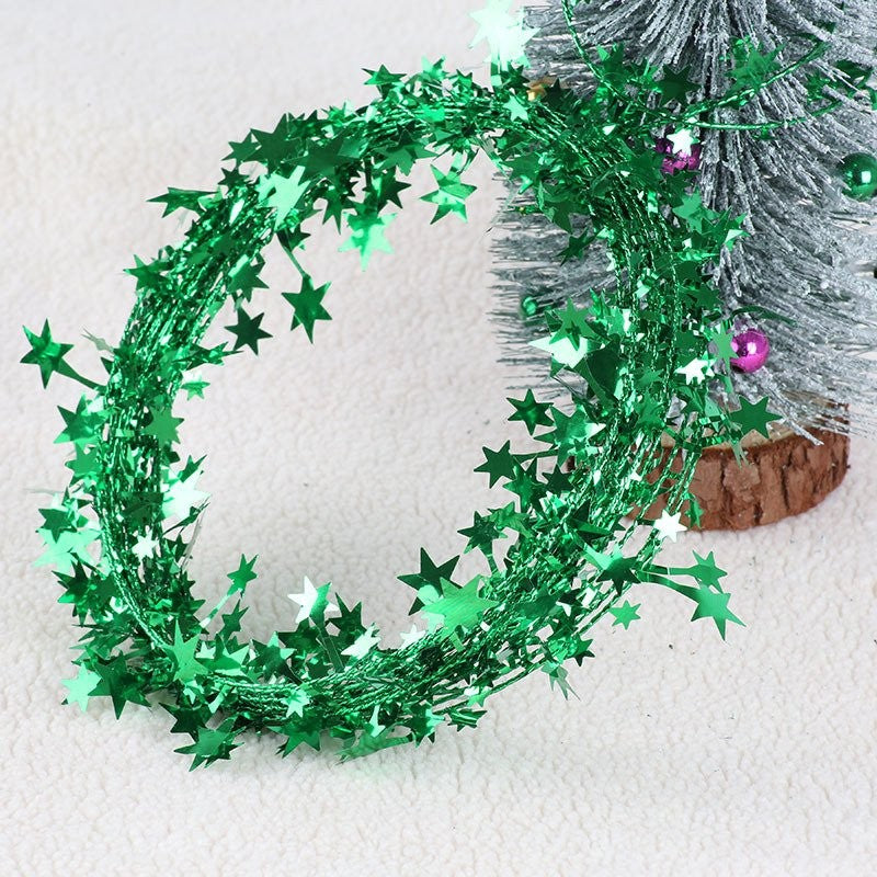 Gold Iron Wire Five-Pointed Star Tinsel 4