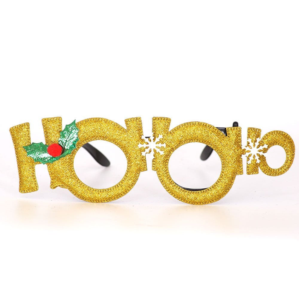 Gold Letter Glasses