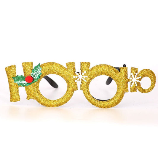 Gold Letter Glasses