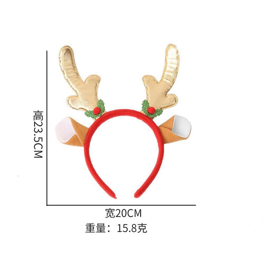 Gold Long Antler Cat Ears Headband 23.5*20cm
