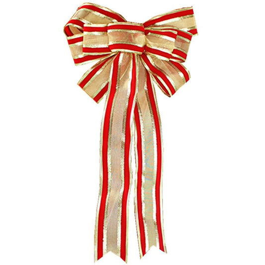 Gold Red Bow