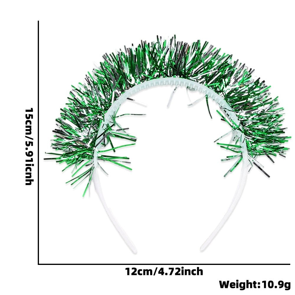 Gold Silver Fine Wire Tinsel Headband 2