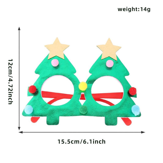 Green Christmas Tree Glasses