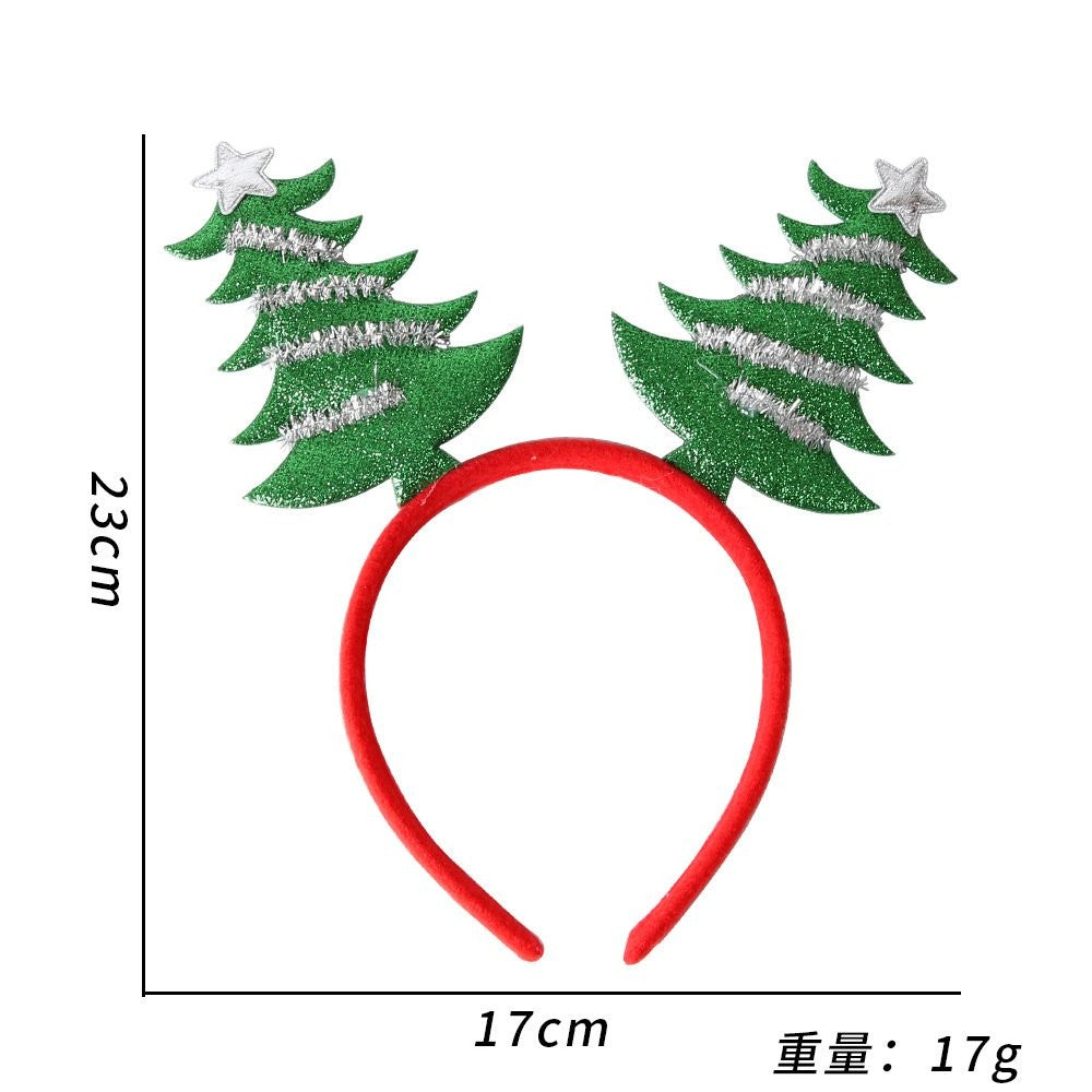 Green Christmas Tree Headband 23*17cm