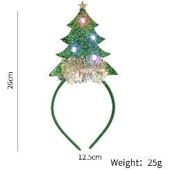 Green Christmas Tree Headband 25*12.5cm