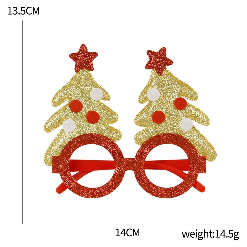 Green Christmas Tree Yellow Glasses 5