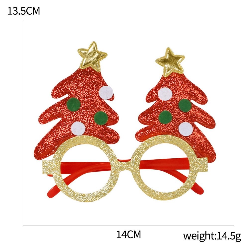 Green Christmas Tree Yellow Glasses 6