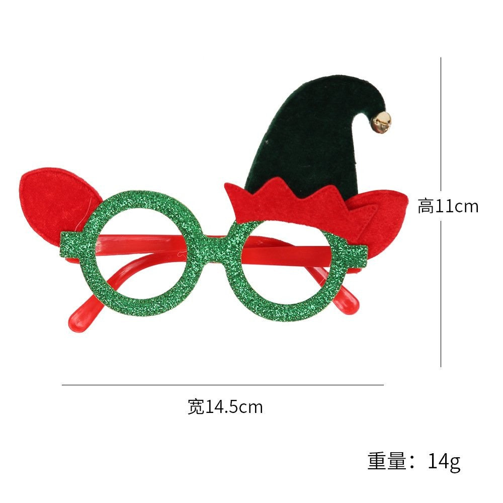 Green Glasses Frame Dark Green Hat