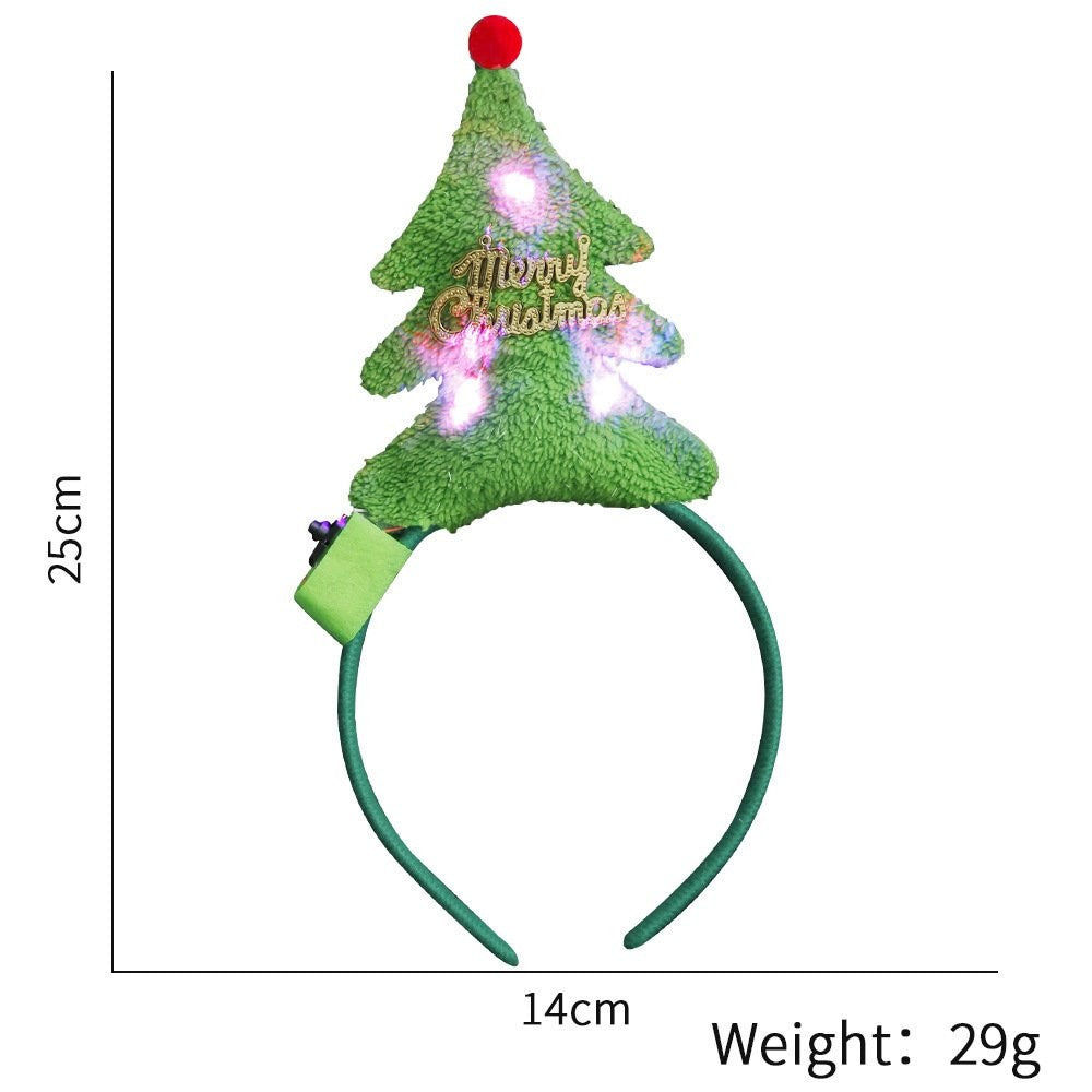 Green Letter Christmas Tree Headband 25*12.5cm