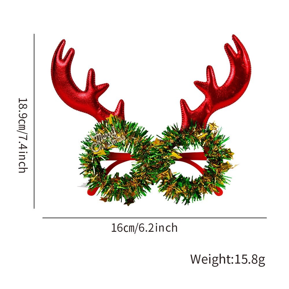 Green Santa Hat Glasses 4