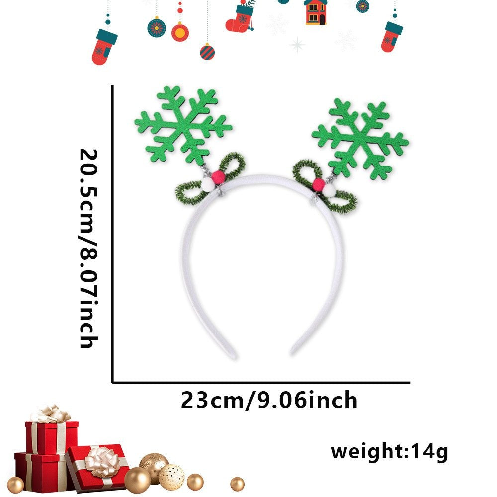 Green Snowflake Headband
