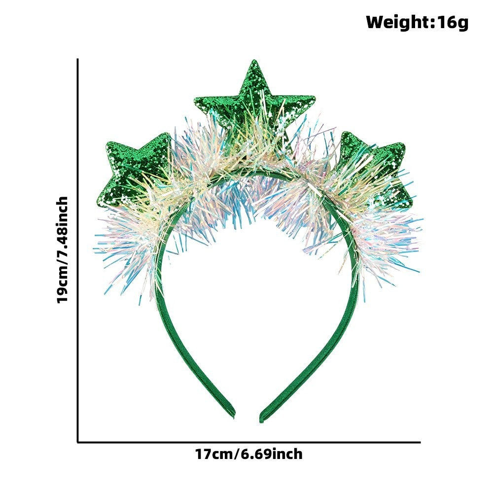 Green Star Iridescent Headband