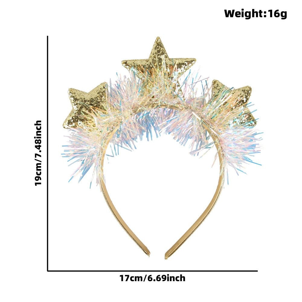 Green Star Iridescent Headband 3