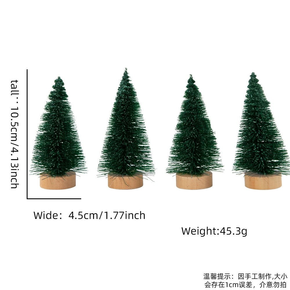 Green Without Snow Style (4-Pack) Tree