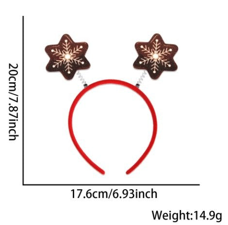 Hexagon Star Snowflake Headband