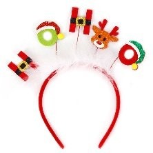 HO Reindeer White Fluffy Headband 23.5*19.5cm