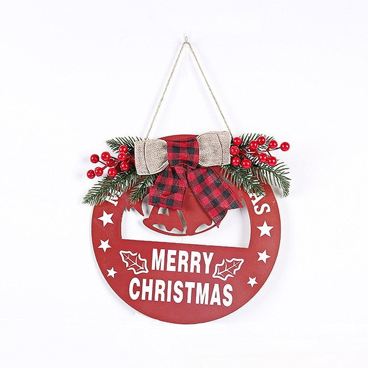Hollow Cut Wooden Hanging Sign - Bell Ornament