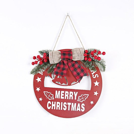 Hollow Cut Wooden Hanging Sign - Bell Ornament