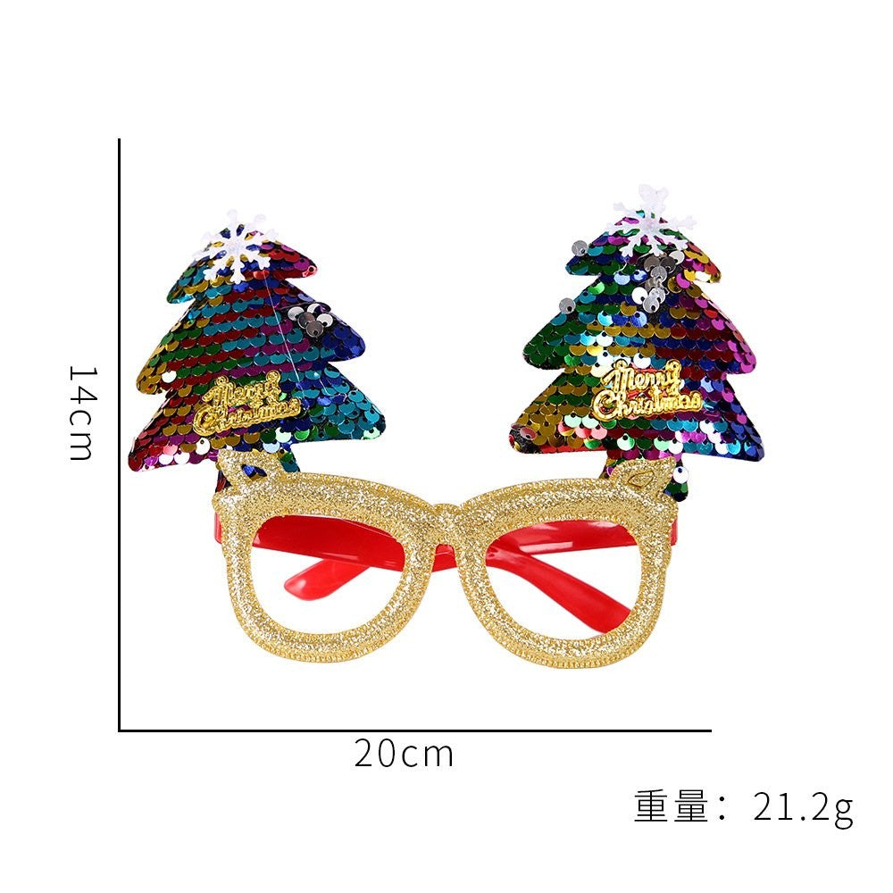 Iridescent Christmas Tree Glasses