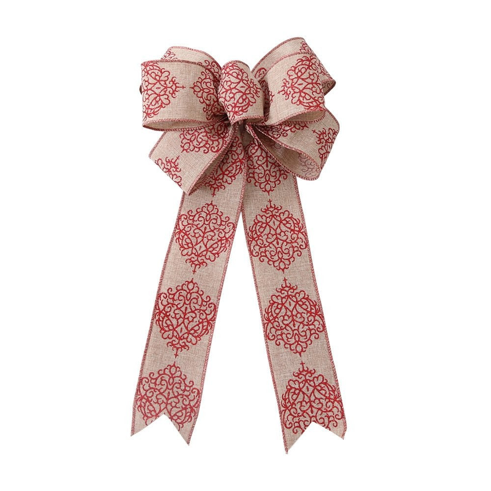 Khaki Large Flower Bow