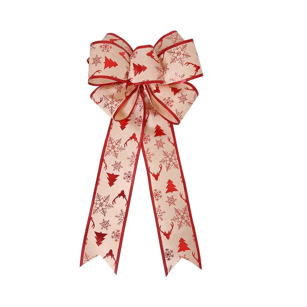 Khaki Large Flower Bow 5