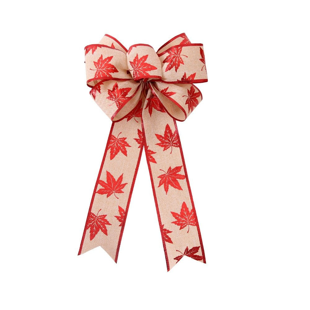 Khaki Large Flower Bow 6
