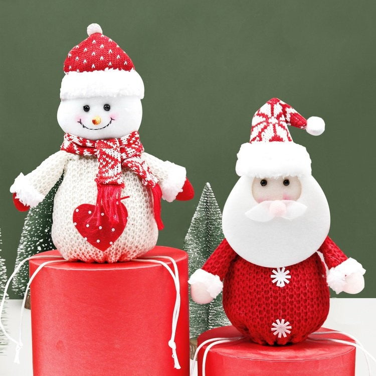 Knitted Apple Gift Bag Stocking