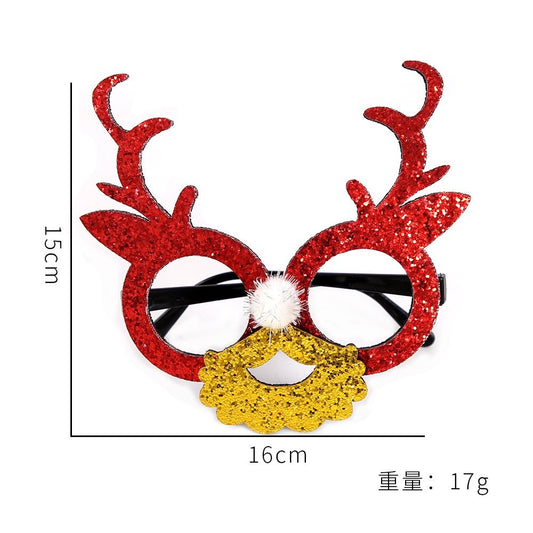 Large Antler Gold Mouth Glasses