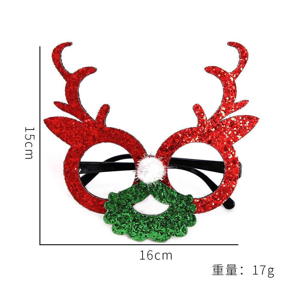 Large Antler Green Mouth Glasses