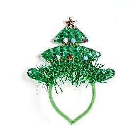 Large Single Head Sequin Tree Headband Head Bopper