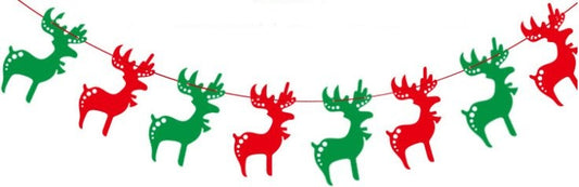 Laser Paper Reindeer Bunting