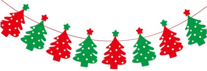 Laser Paper Small Tree Bunting