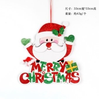 Letter Santa Claus Wreath