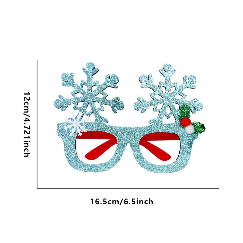 Light Blue Snowflake Glasses