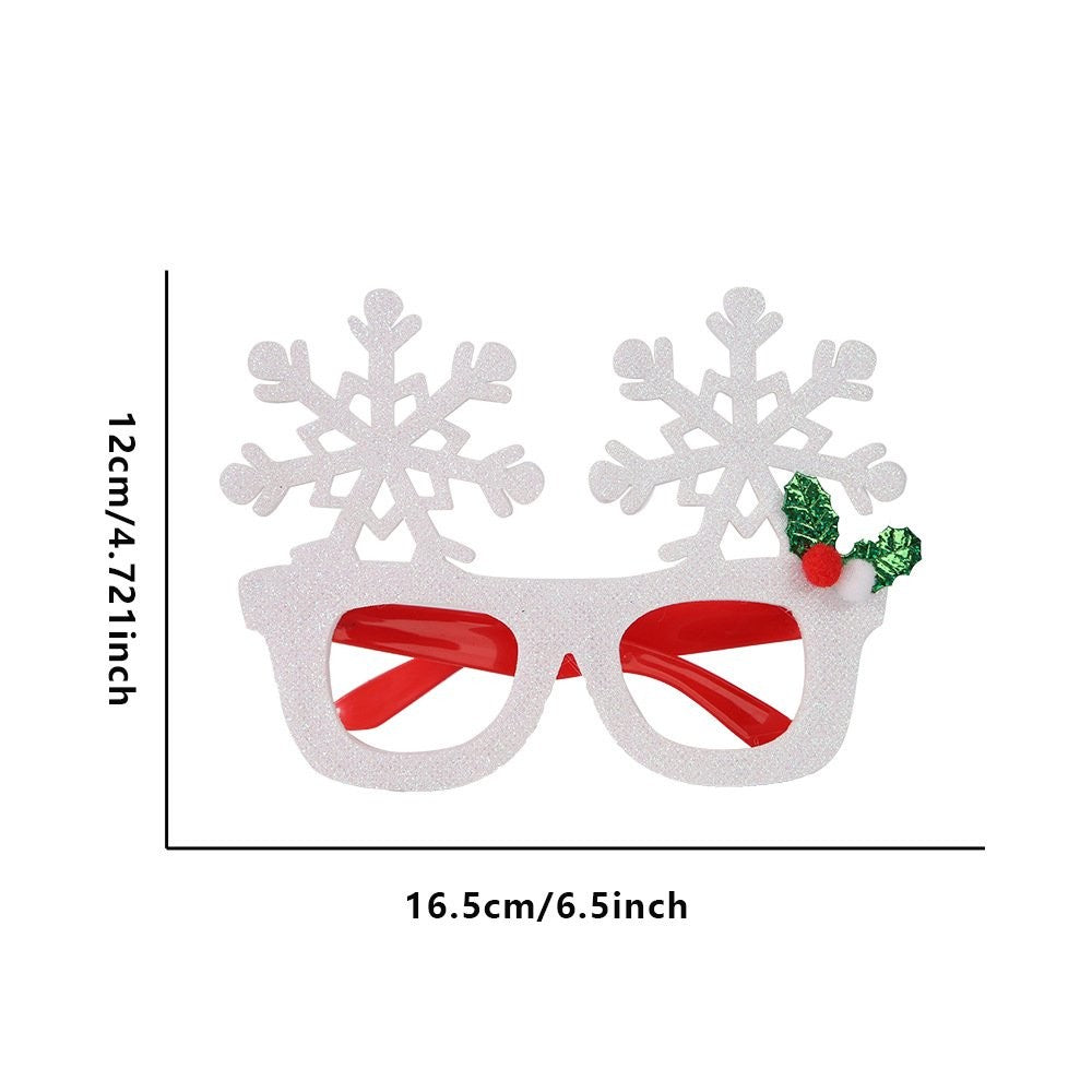 Light Blue Snowflake Glasses 4
