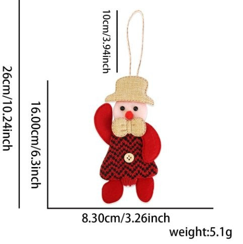Light Brown Button Hat Small Figure Ornament