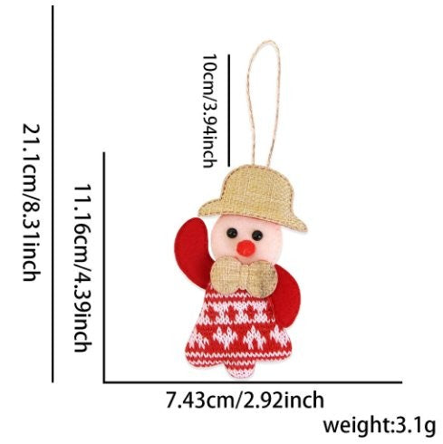 Light Brown Hat Figure Tree Ornament