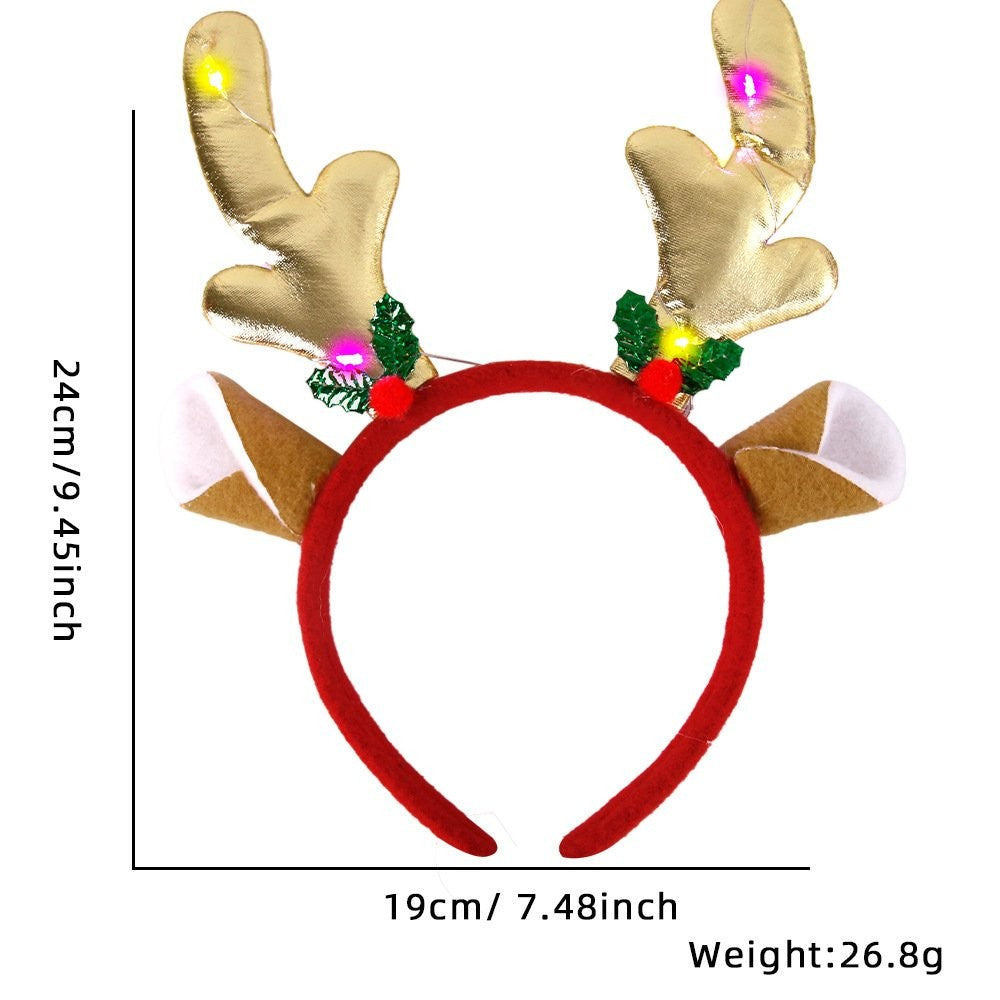 Long Antler Cat Ears (with LED) Headband